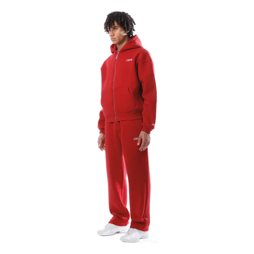 Tracksuit cusb clo zip-up red